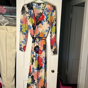 Floral TopShop wrap dress Size 2